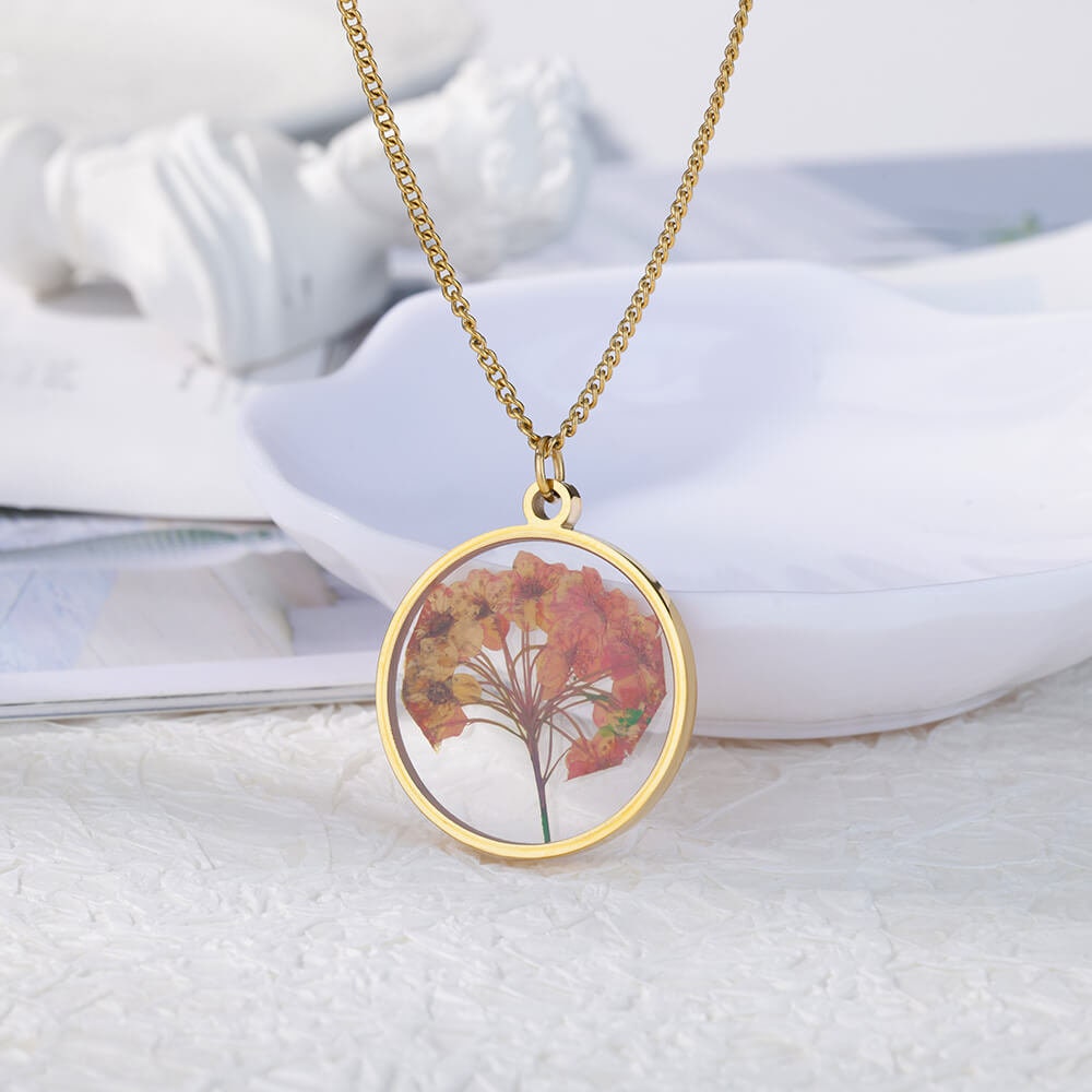 Boho Cute Flower Pendant, 18K Gold Layered Yogi Necklace, Dainty Minimalist Jewelry, Delicate Handmade for Women, Gift for Her