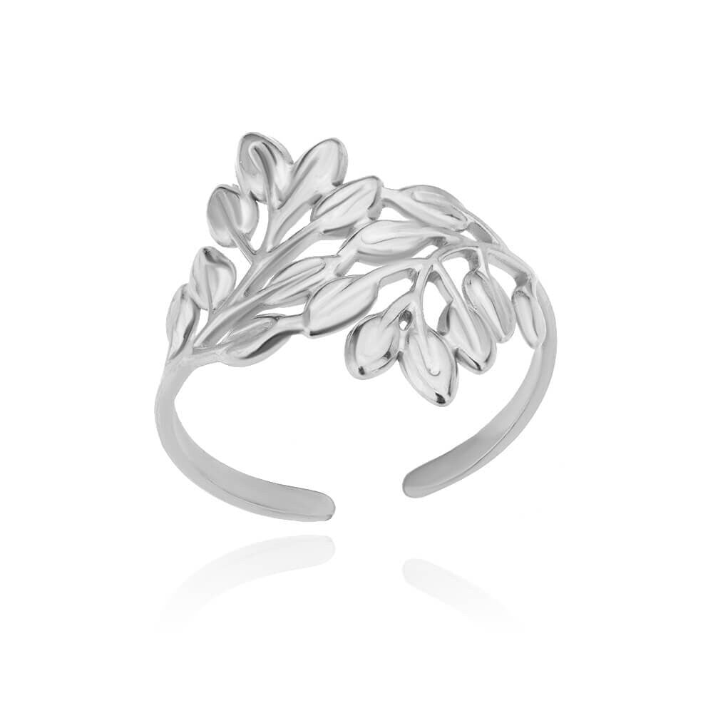 Olive Leaves Ring, Gold Olive Leaf Ring, 18K Gold Ring, Natural Leaf Ring, Boho Dainty Minimalist Jewelry for Women, Gift for Her