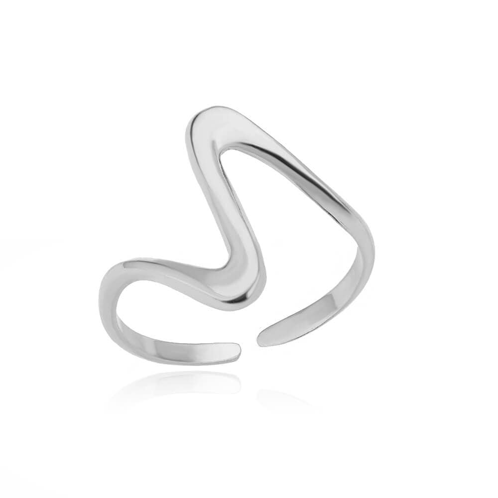 Punk Wavy Ring, Gold Wavy Ring, 18K Gold Wavy Ring, Dainty Waves Ring, Dainty Minimalist Jewelry for Women, Gift for Her