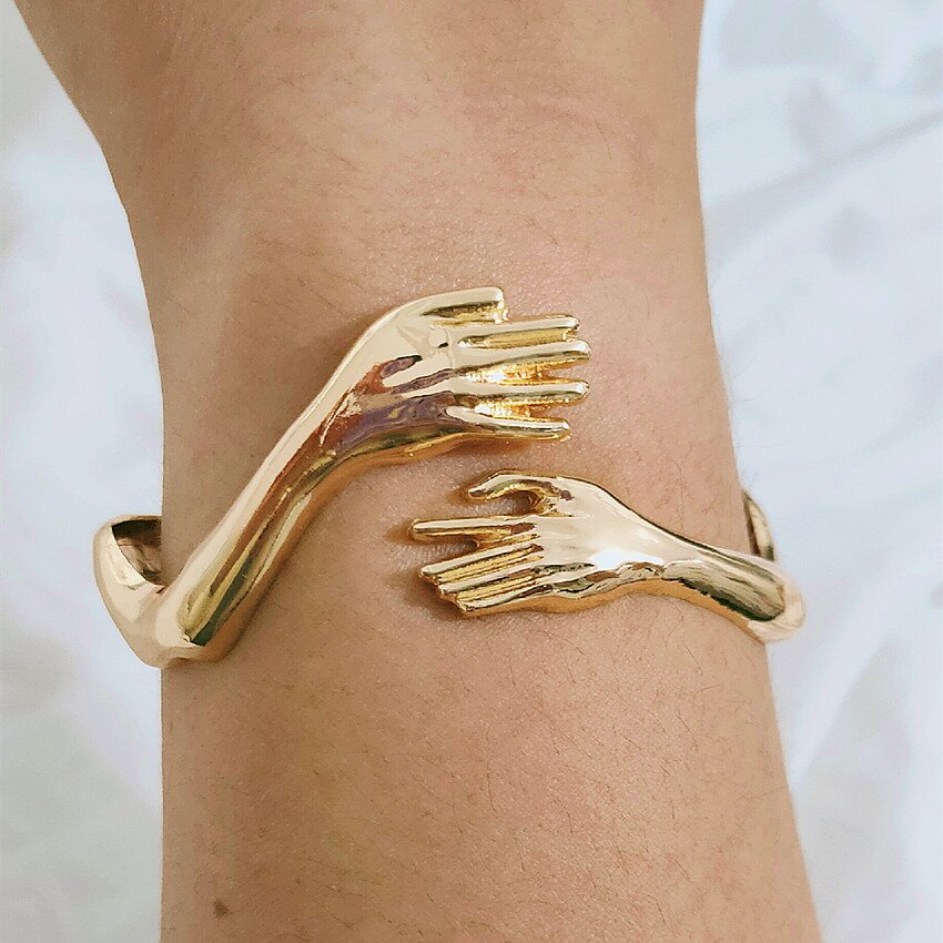 Embrace the Darkness: Gothic Hug Bracelet - A Stylish Embrace for the Soul