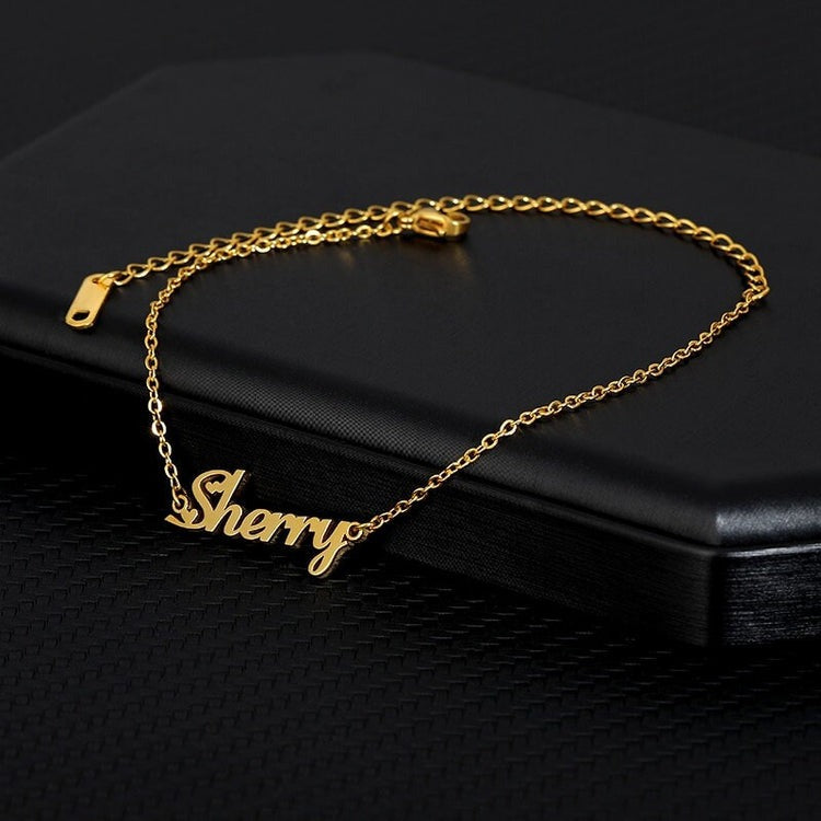 Signature Steps: Personalize Your Stride with Our Gold Initials Anklet Collection