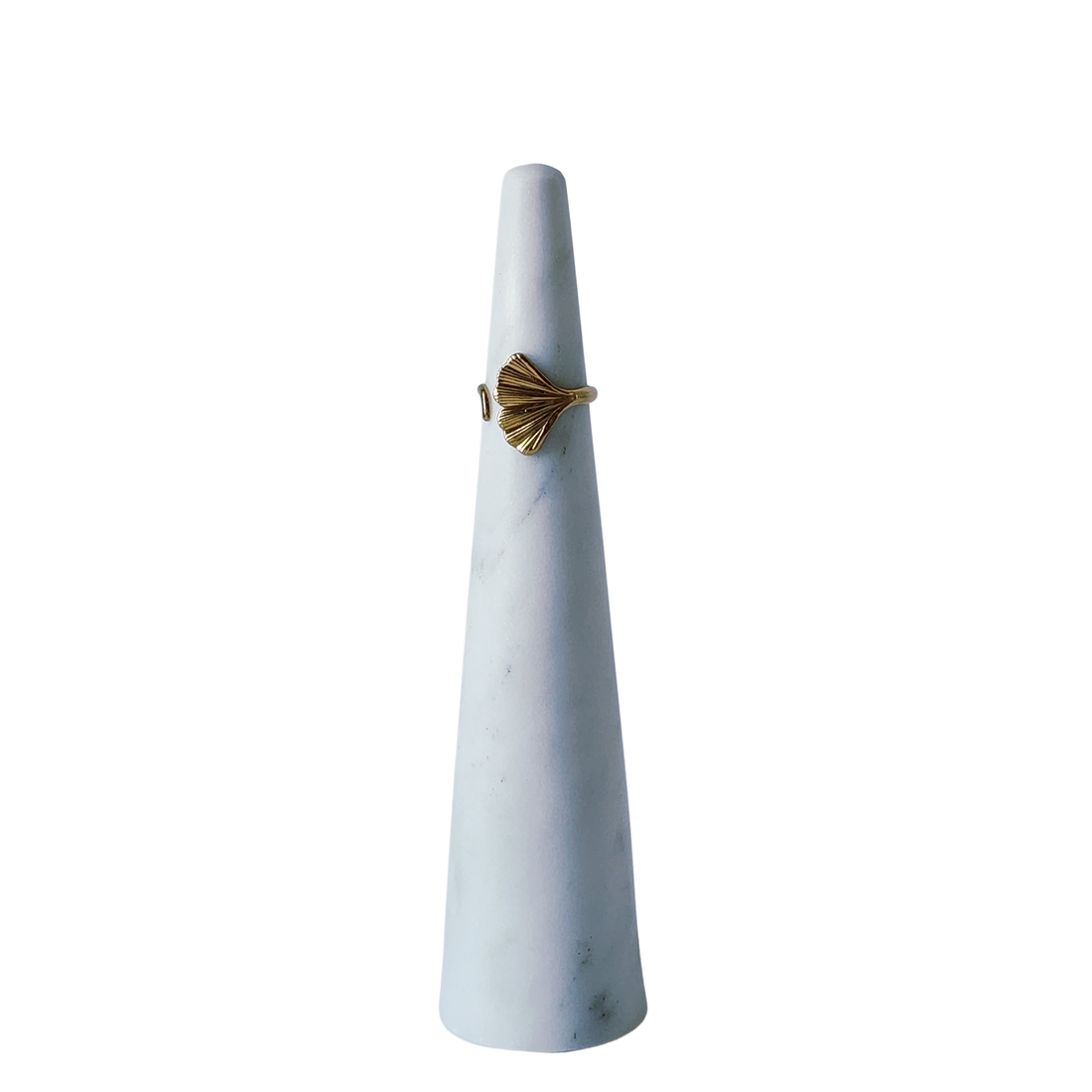 Ginkgo Leaf Gold Ring