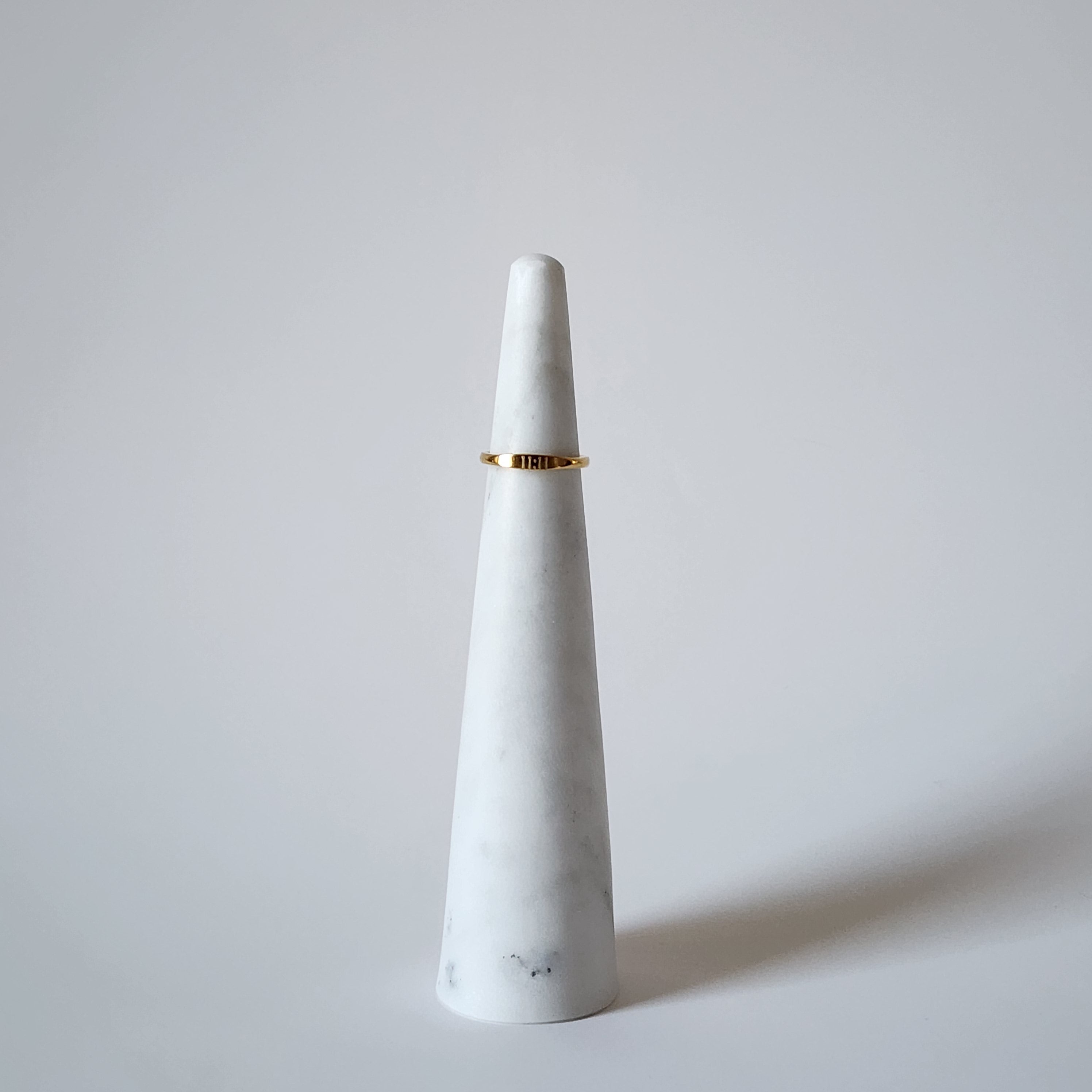 18K Gold Dainty 11:11 Ring for Women,Engraved Minimalist Angel Numbers Wishes