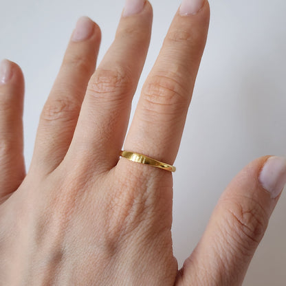 18K Gold Dainty 11:11 Ring for Women,Engraved Minimalist Angel Numbers Wishes