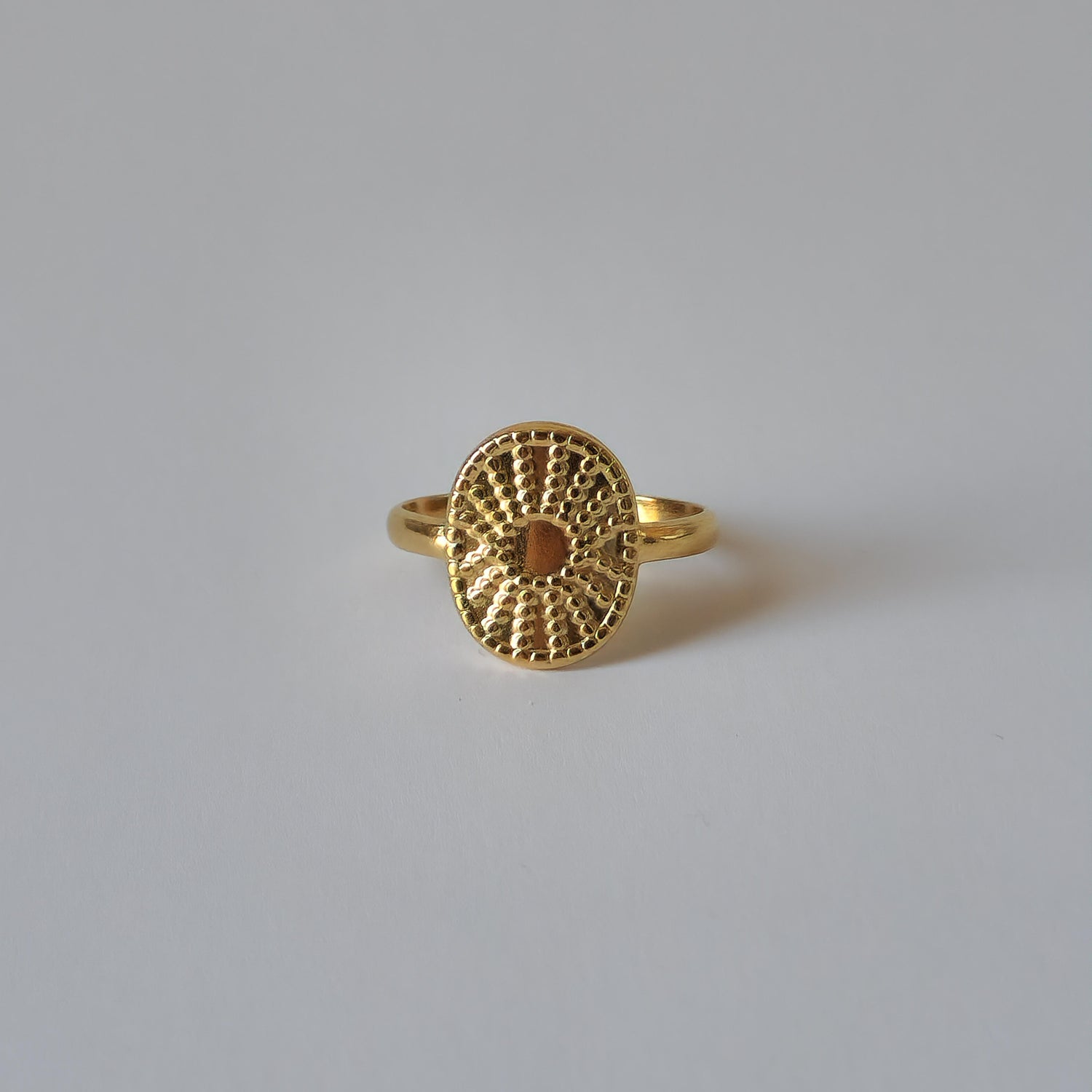 Gold Adjustable Sun Ring