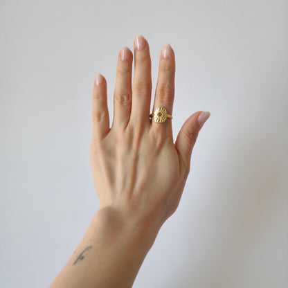 Gold Adjustable Sun Ring