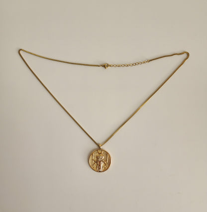 Hecate Coin Gold Necklace