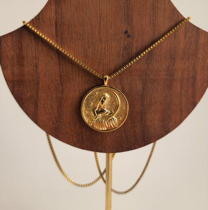 Selene Coin Gold Necklace