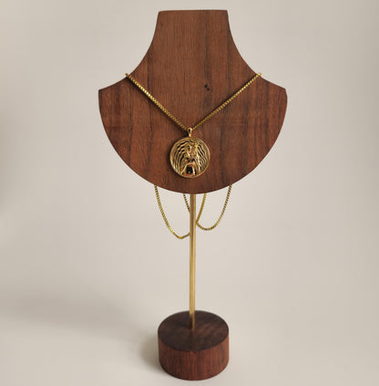 Aphrodite Coin Gold Necklace