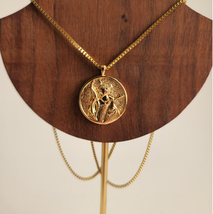 Artemis Coin Gold Necklace