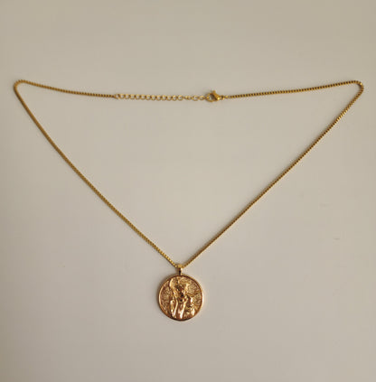 Artemis Coin Gold Necklace