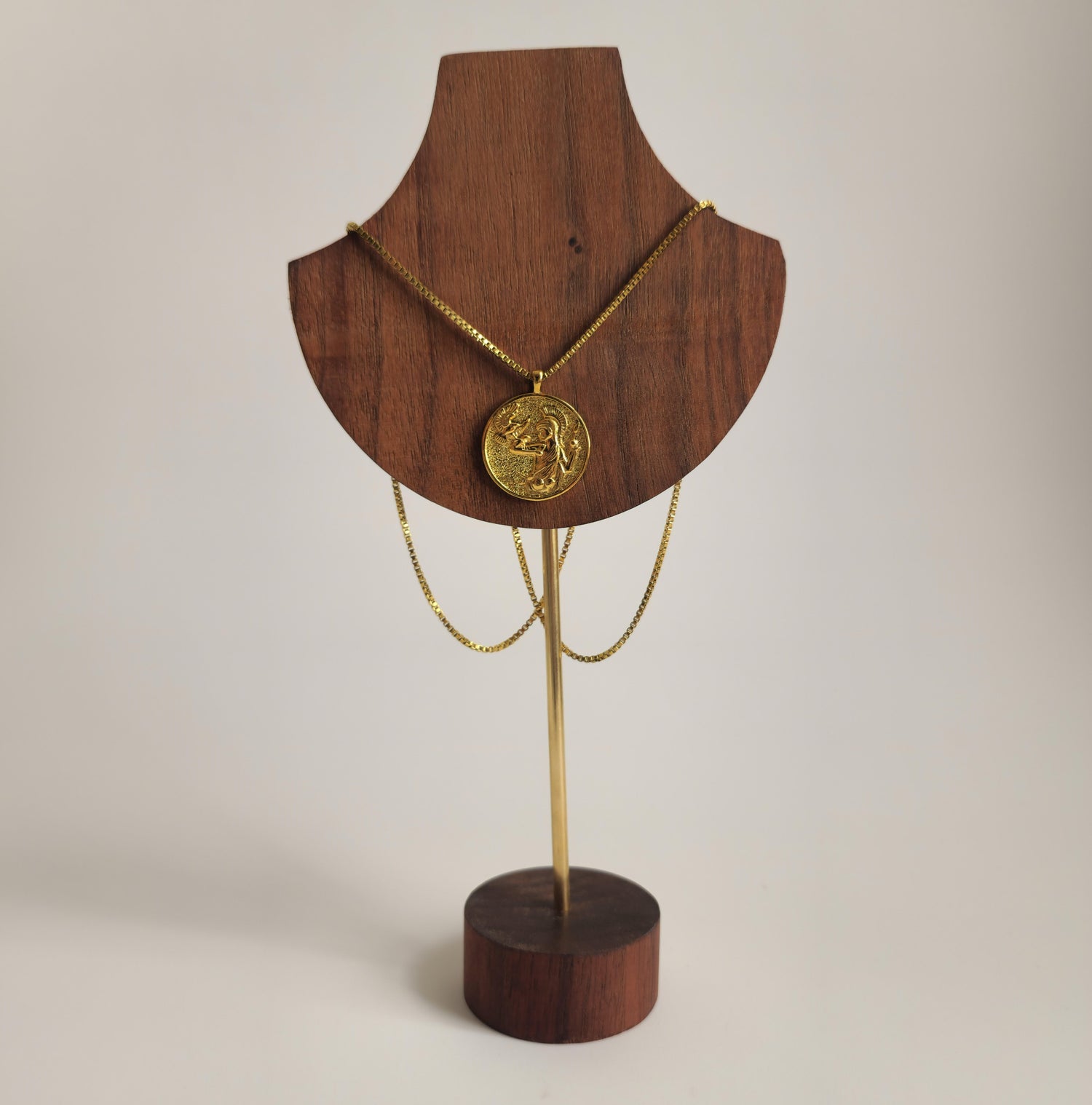 Athena Coin Gold Necklace