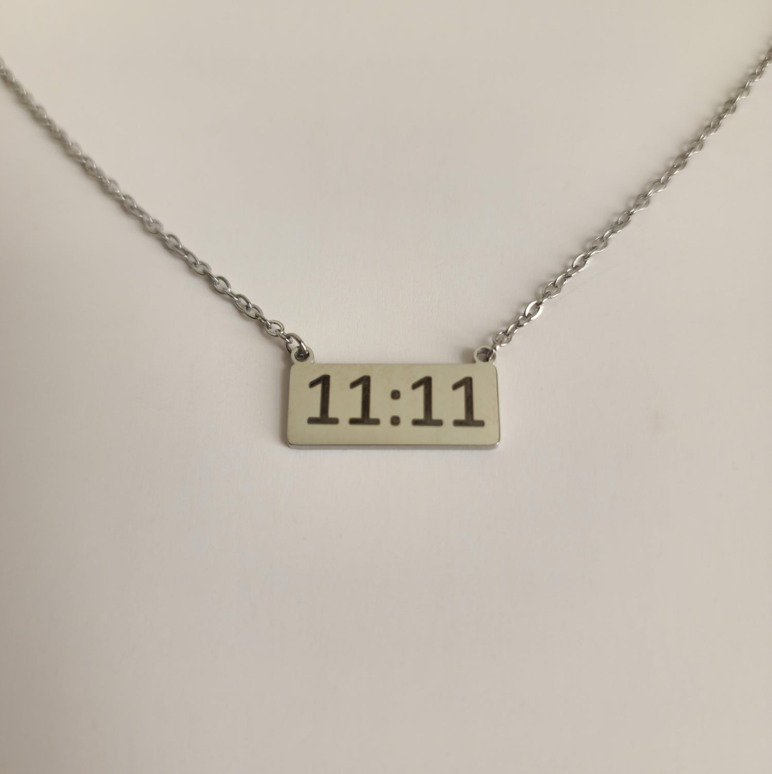 Gold 11:11 Bar Necklace