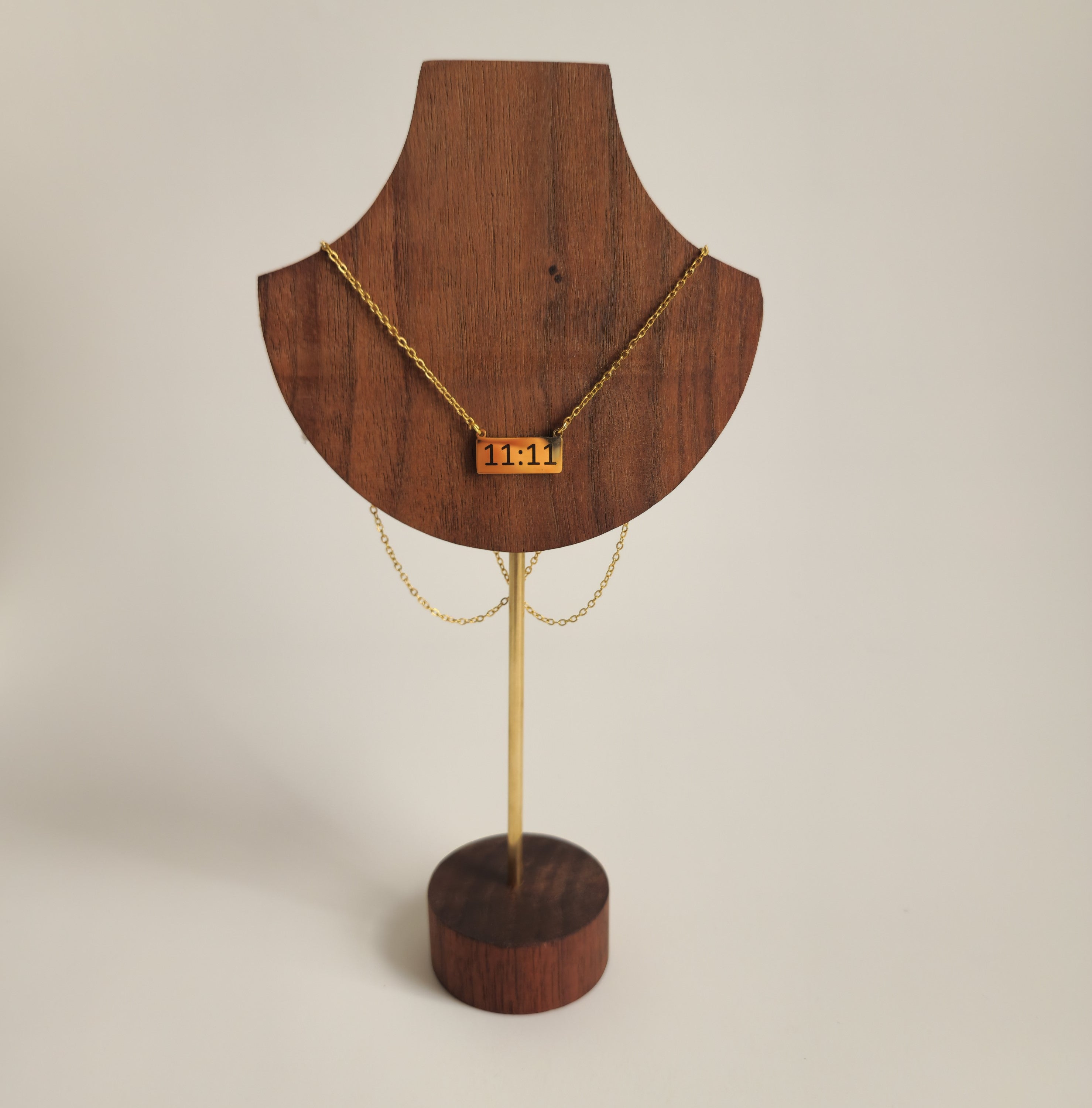 Gold 11:11 Bar Necklace