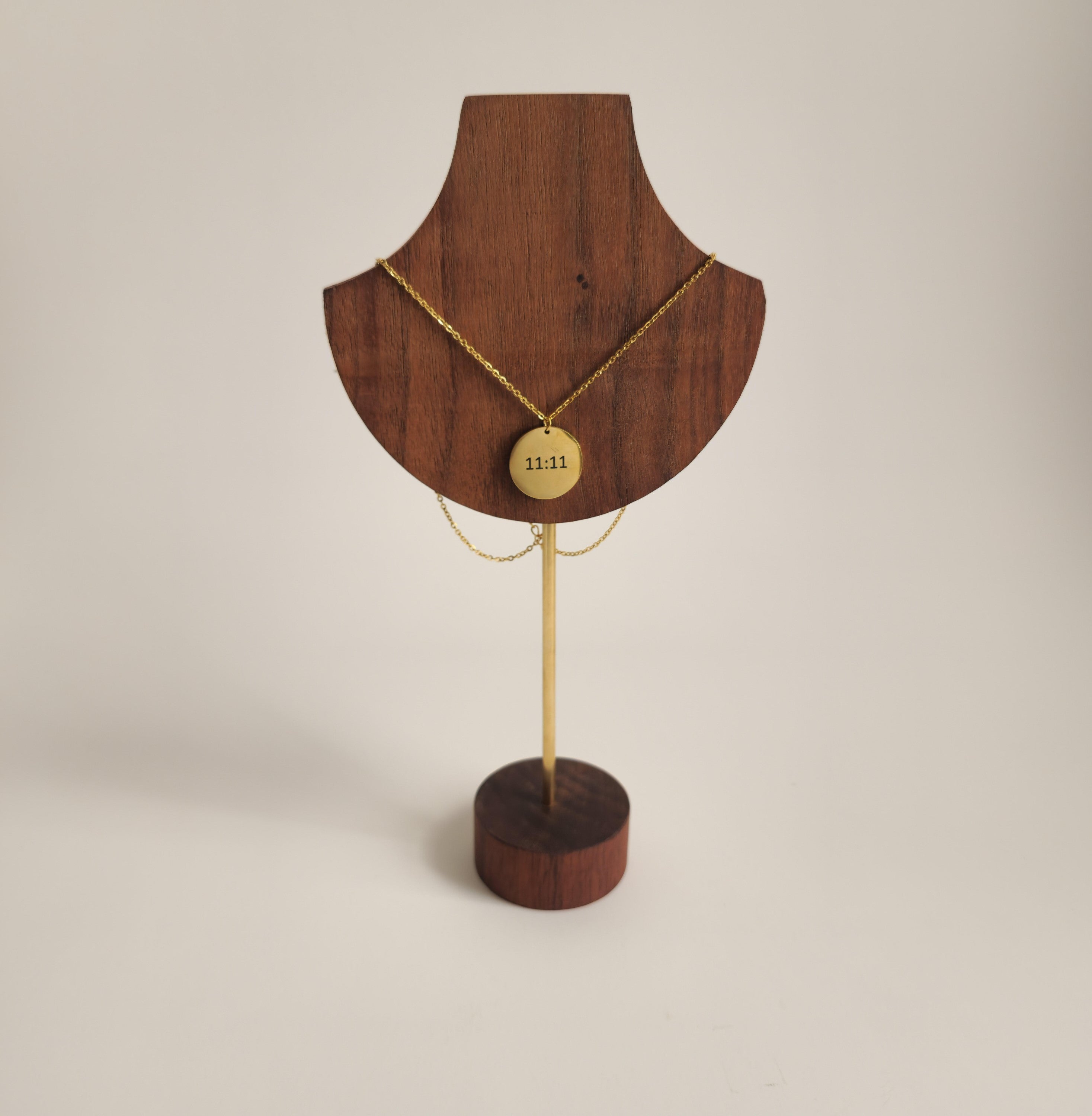 Gold 11:11 Coin Necklace