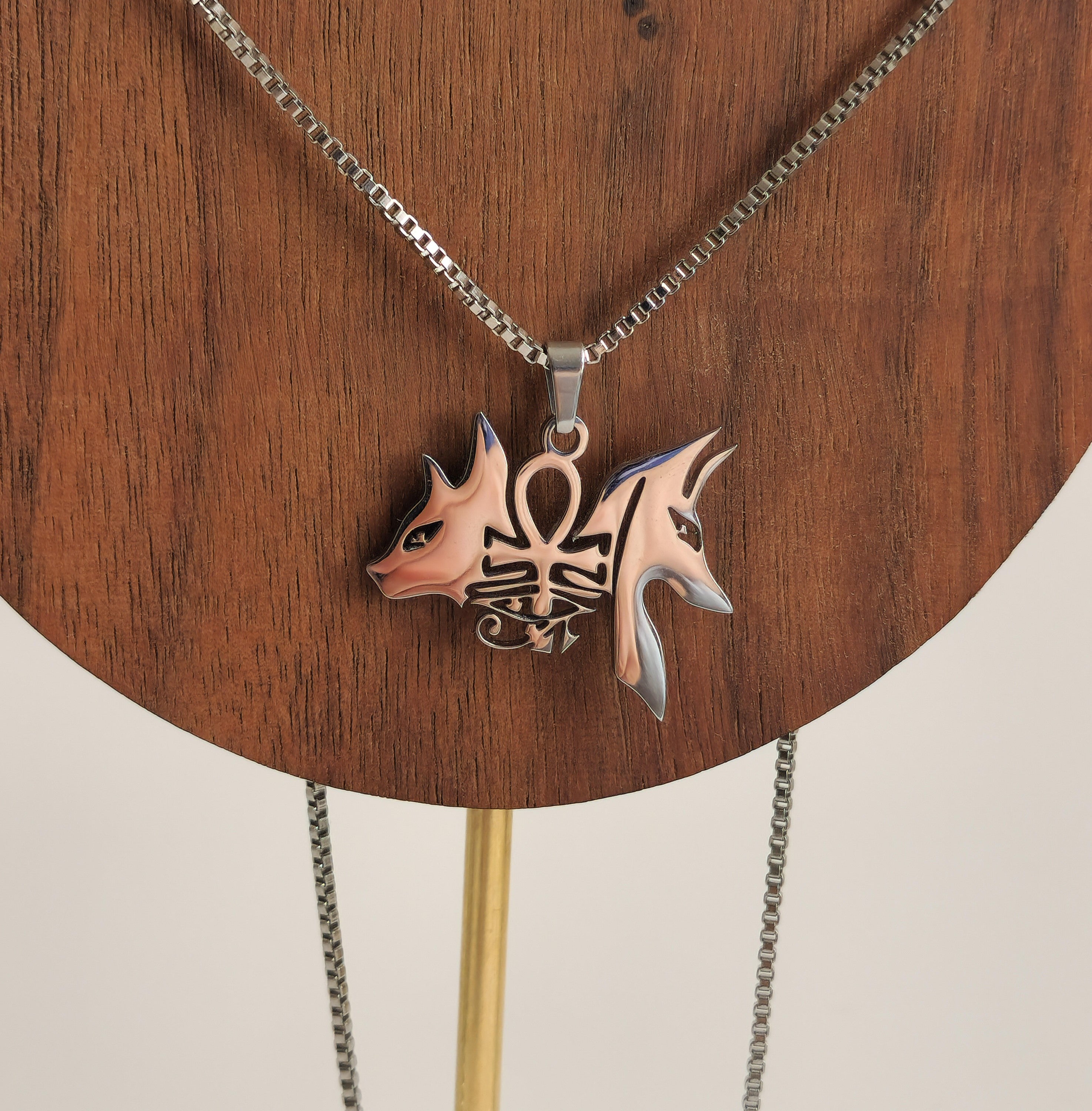 Egyptian Anubis Ankh Necklace