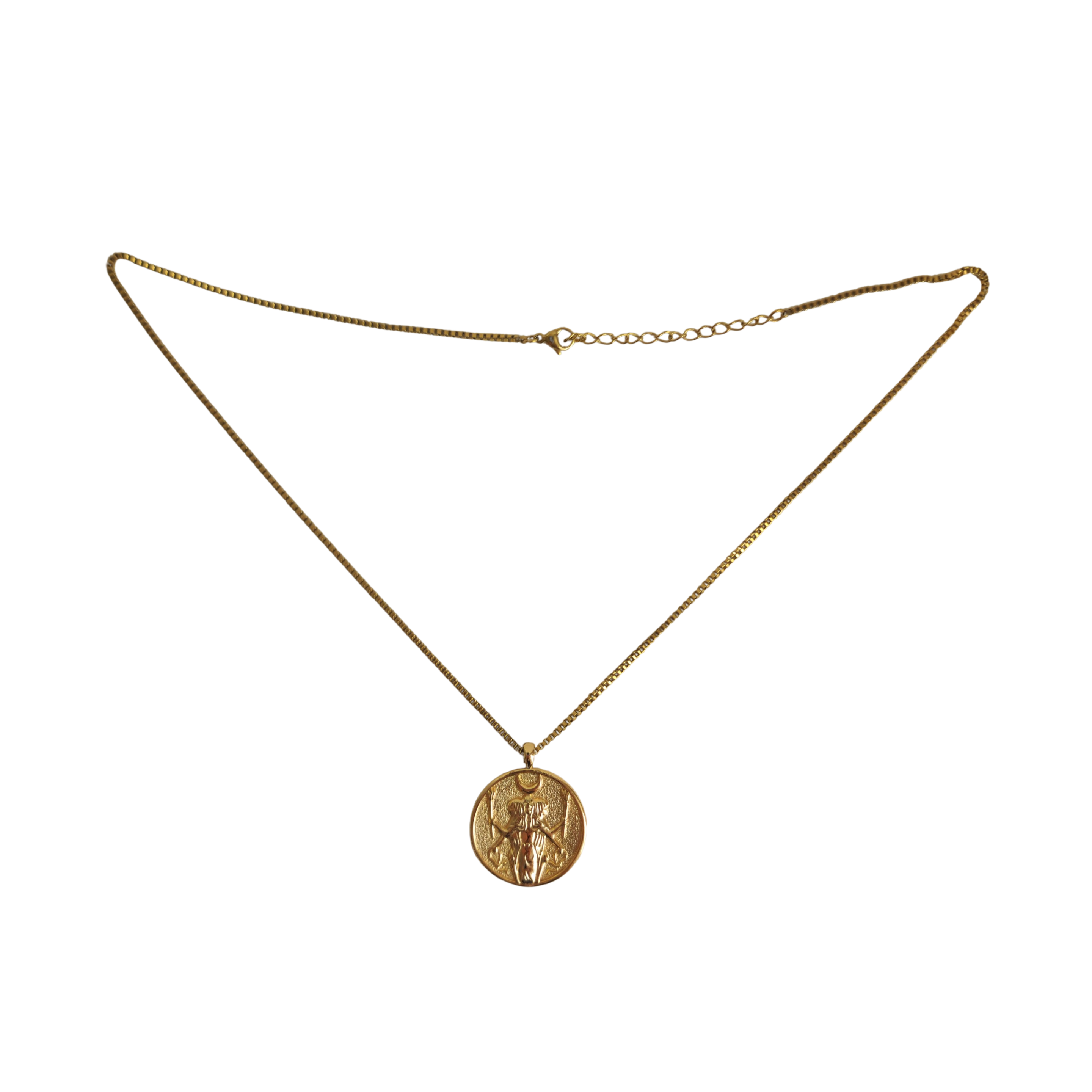 Hecate Coin Gold Necklace