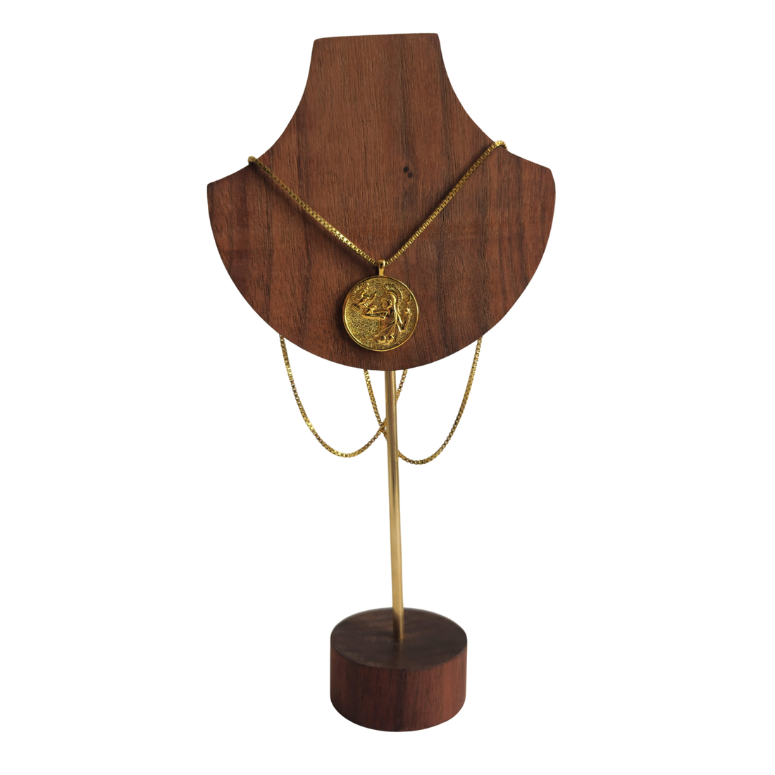 Athena Coin Gold Necklace
