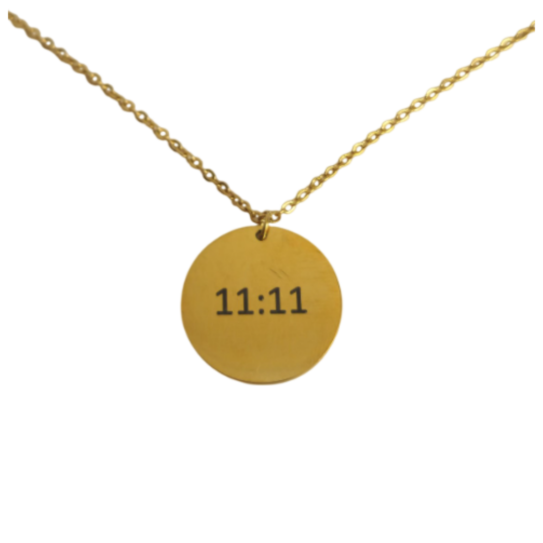 11:11 Coin Gold Necklace