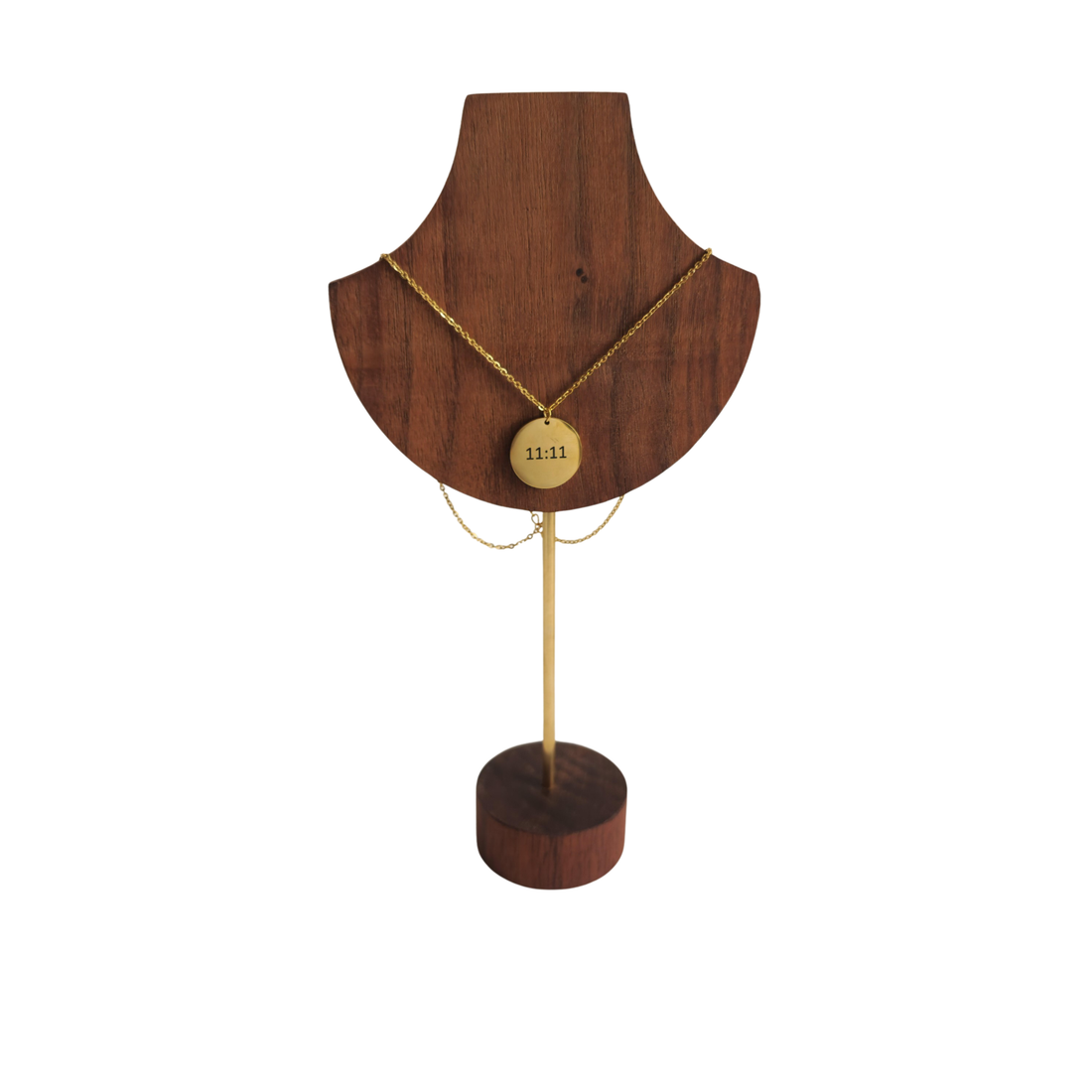 11:11 Coin Gold Necklace