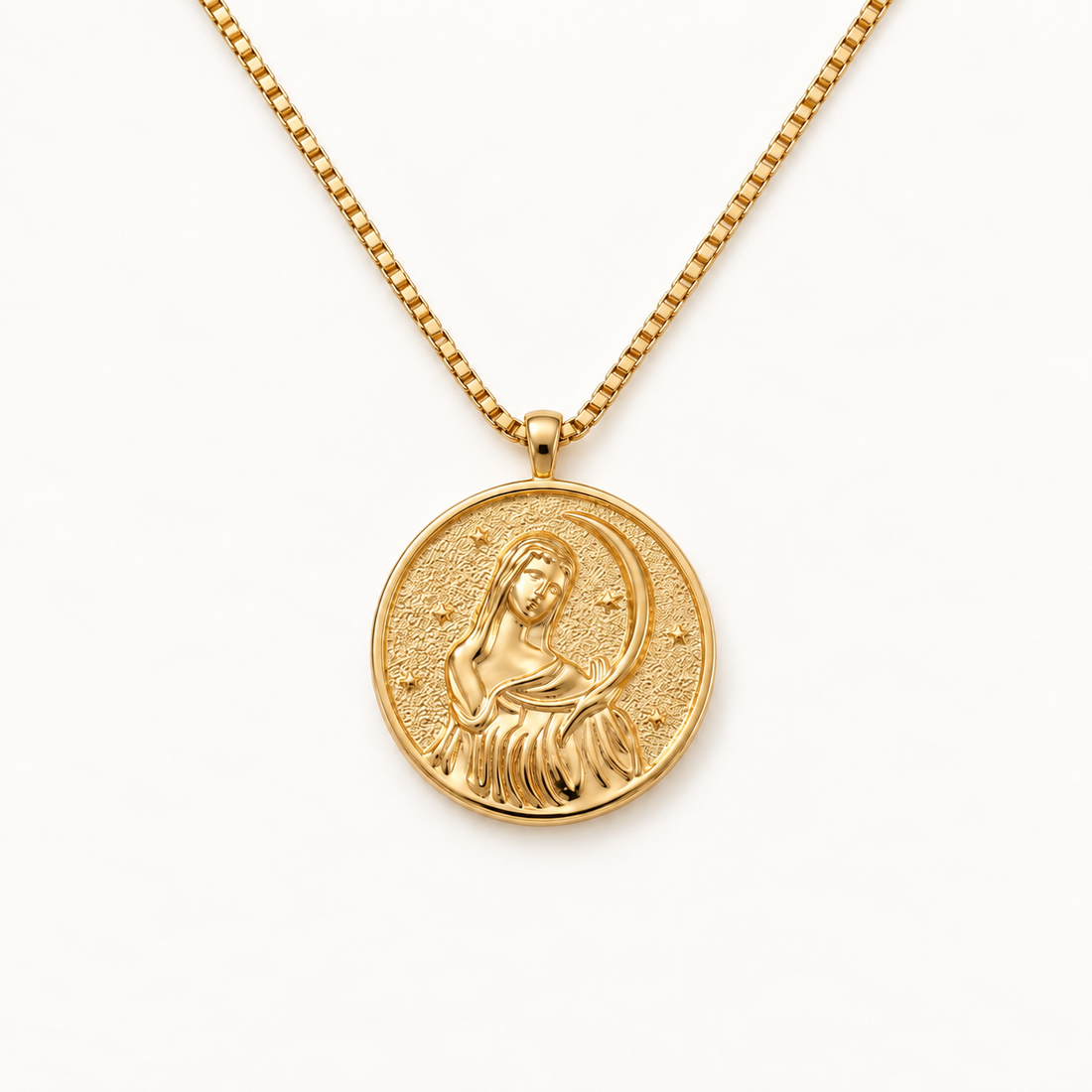 Selene Coin Gold Necklace
