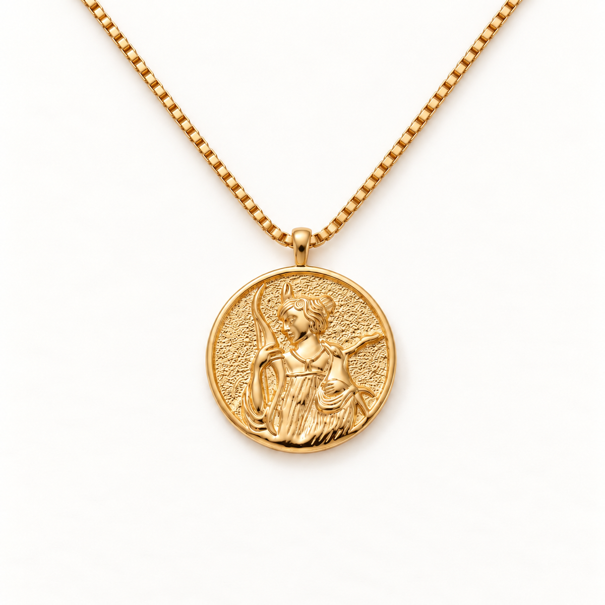 Artemis Coin Gold Necklace