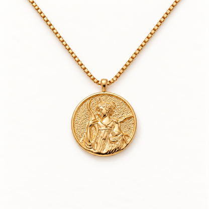 Artemis Coin Gold Necklace