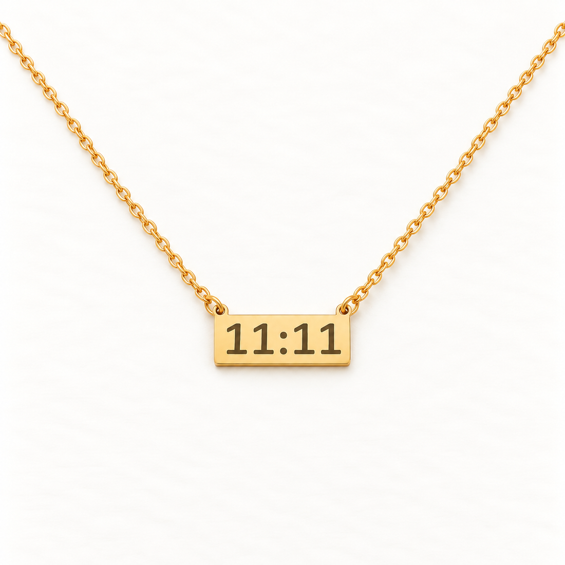 11:11 Gold Bar Necklace