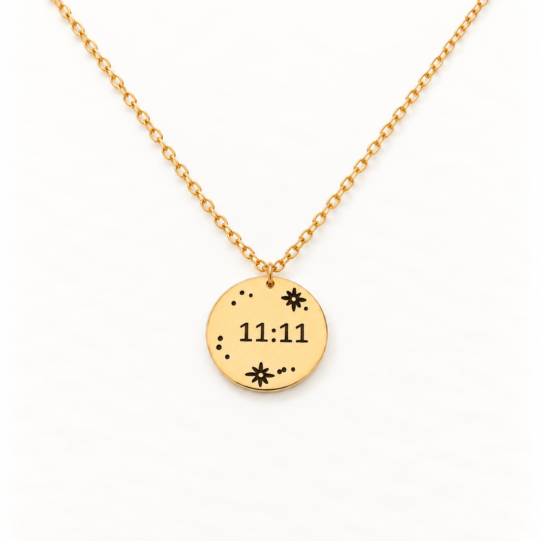 11:11 Star Coin Gold Necklace