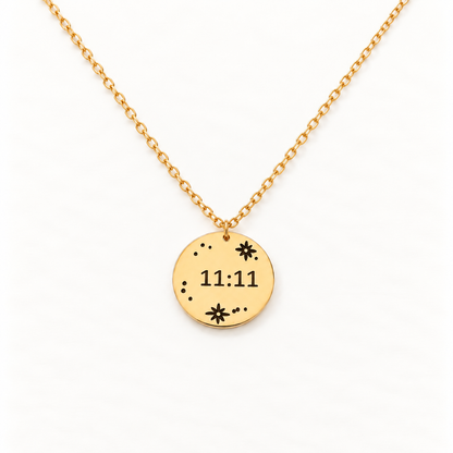 11:11 Star Coin Gold Necklace