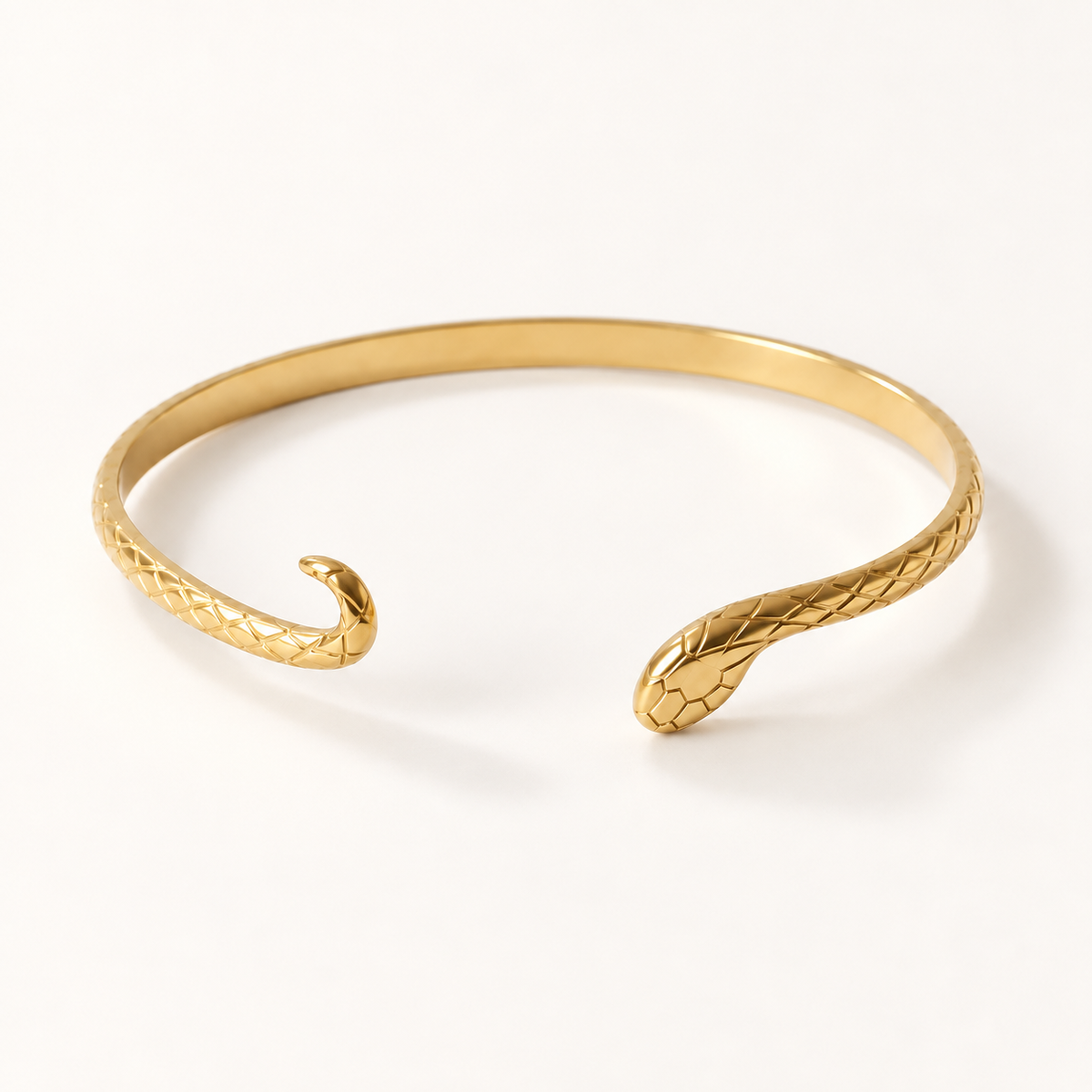 Snake Gold Bangle