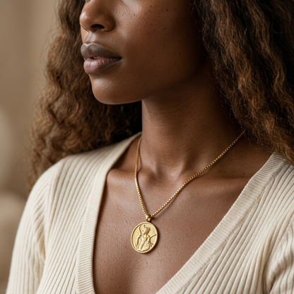 Artemis Coin Gold Necklace