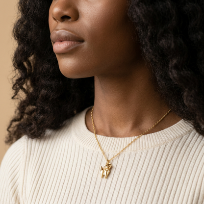 Cat Gold Necklace