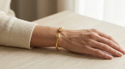 Serpent Gold Bangle