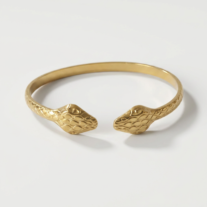 Serpent Gold Bangle