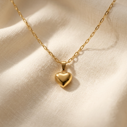 Minimal Heart Gold Necklace