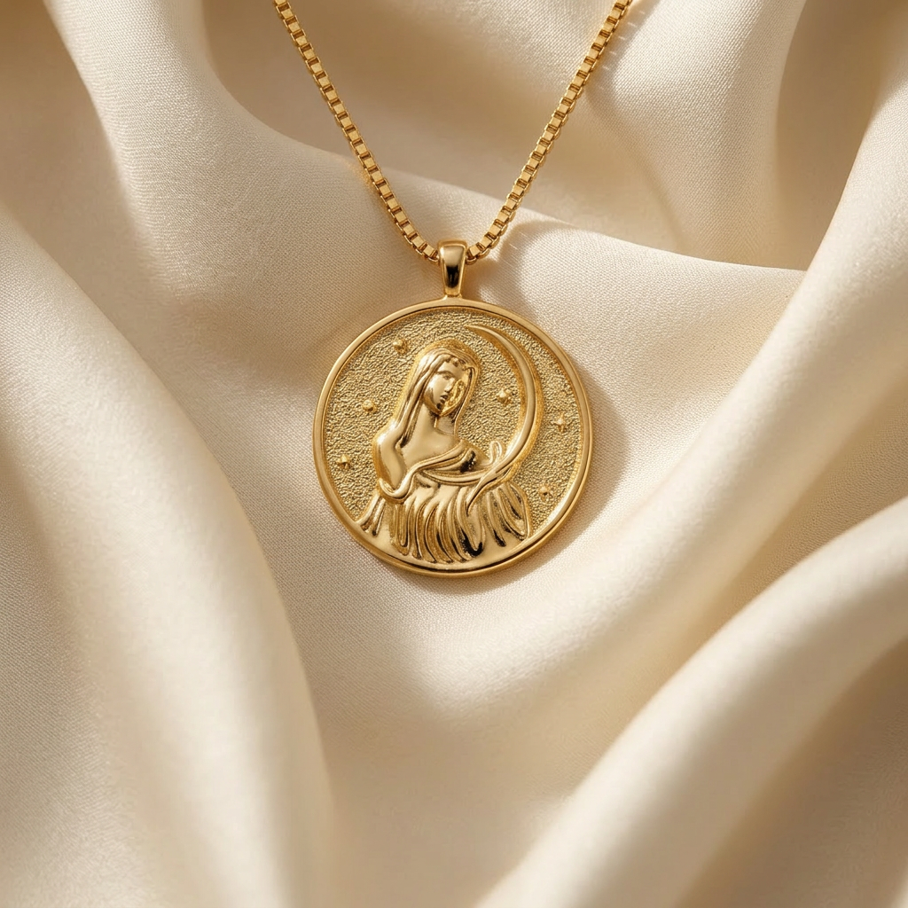 Selene Coin Gold Necklace
