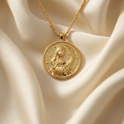 Selene Coin Gold Necklace