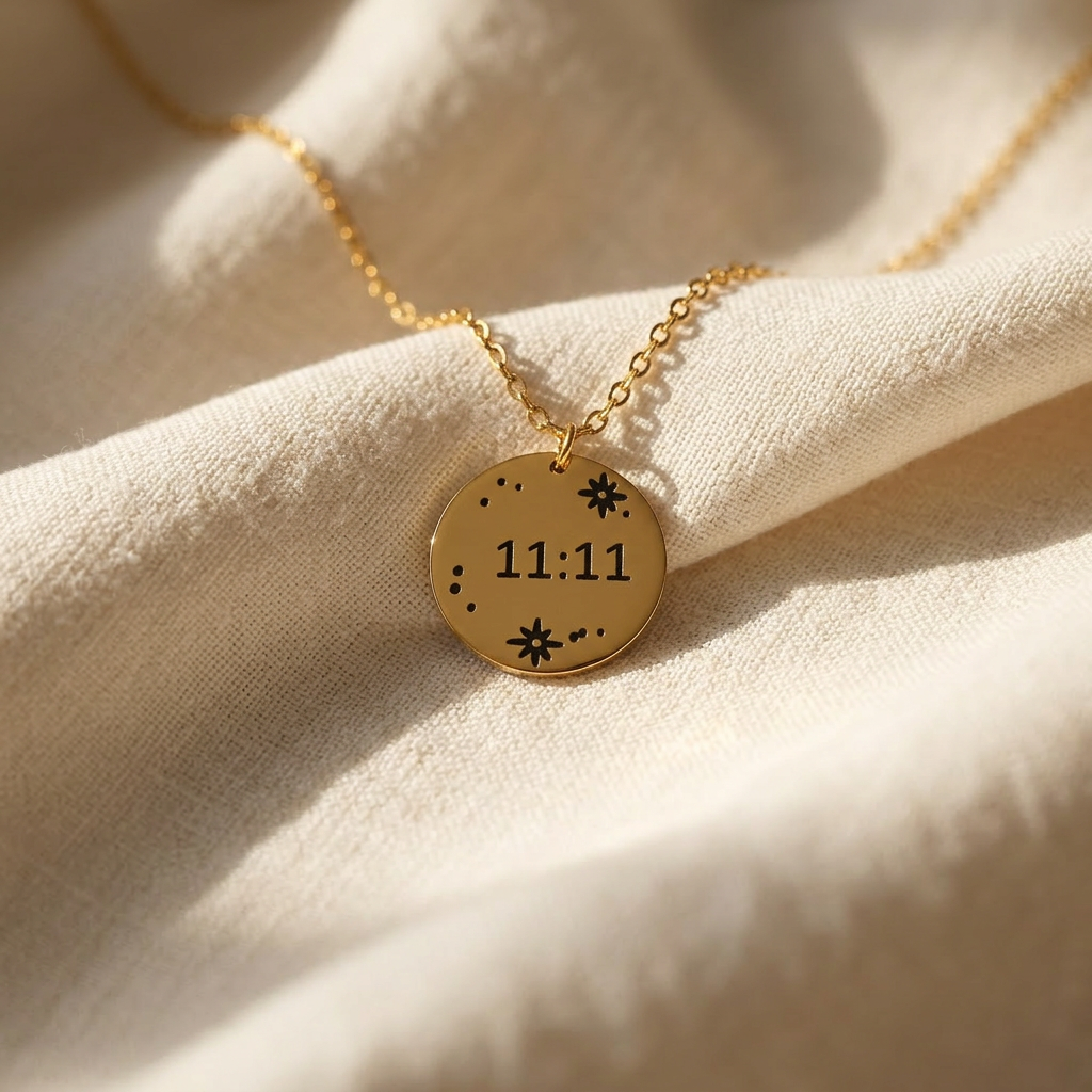 11:11 Star Coin Gold Necklace