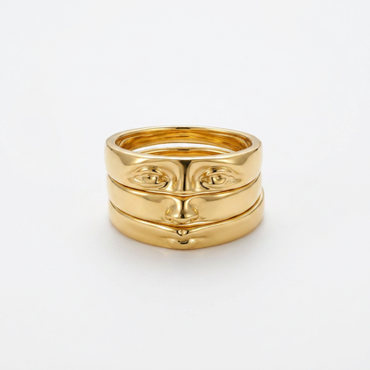 Evil Eye Gold Ring