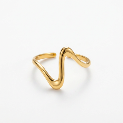 Wave Gold Ring