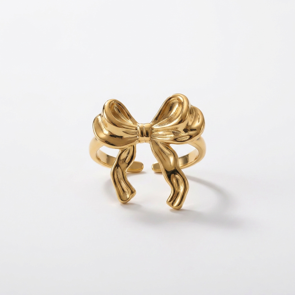 Bow Gold Ring