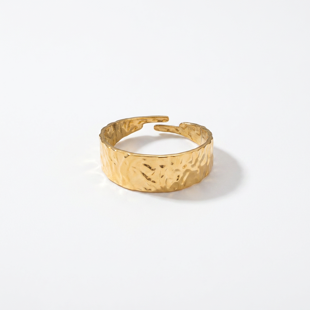 Dented Gold Ring