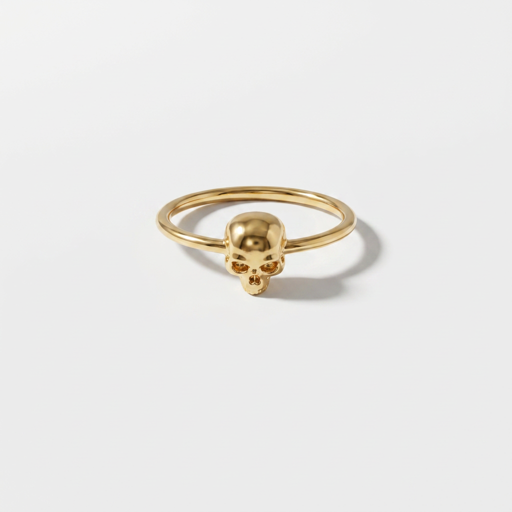 Gold Skull Ring