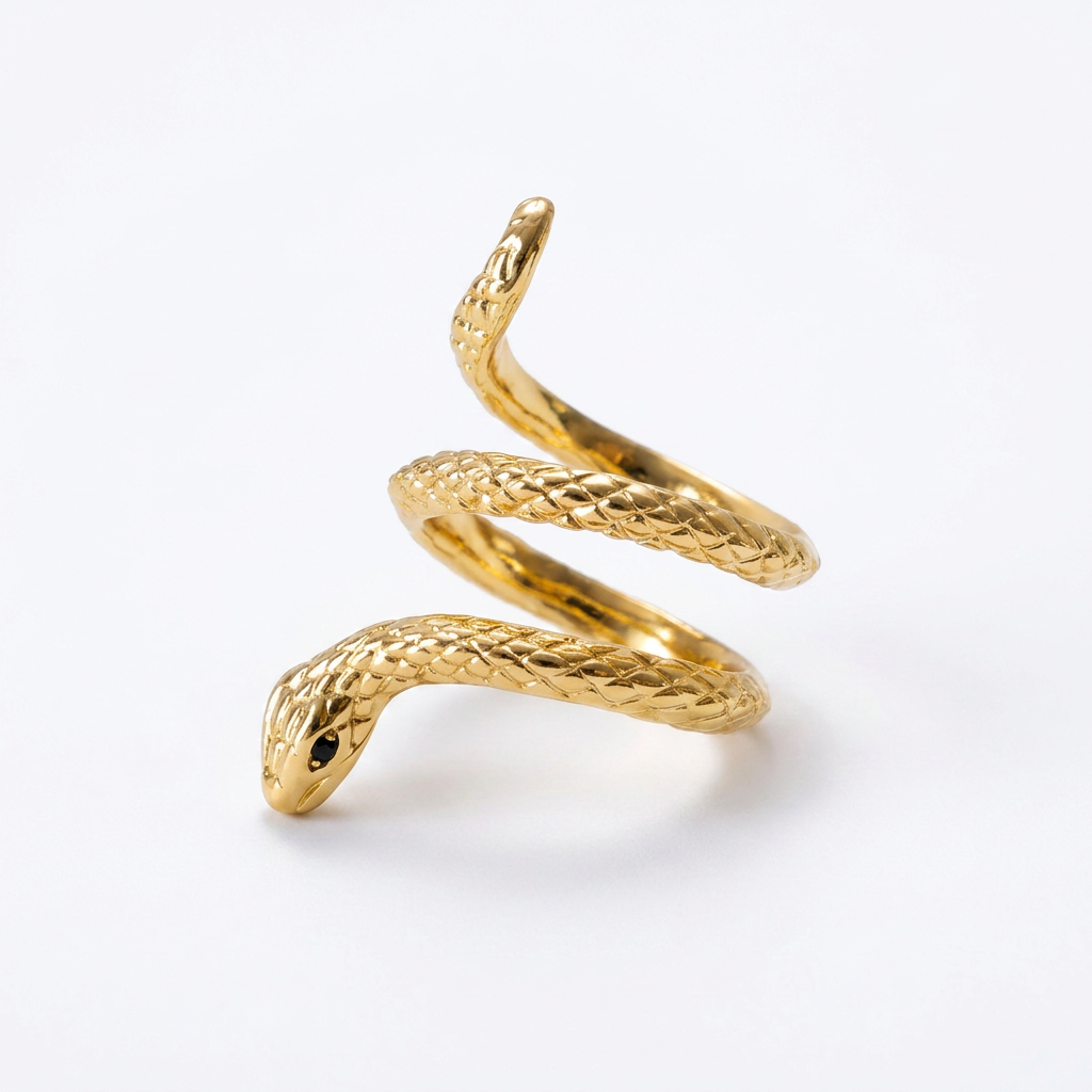 Snake Wrap Gold Ring