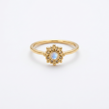 Sunflower Gold Ring
