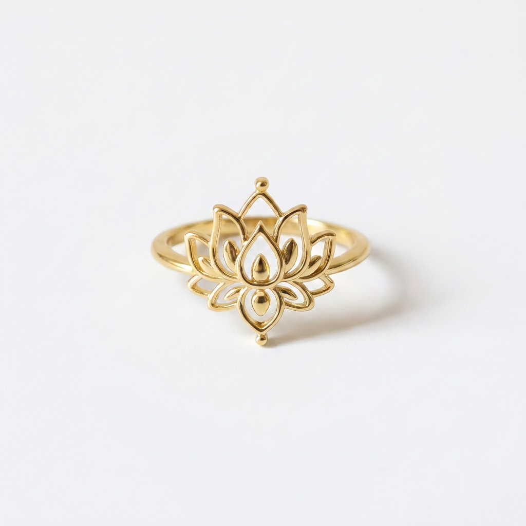 Lotus Gold Ring