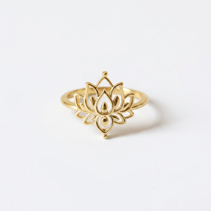 Lotus Gold Ring