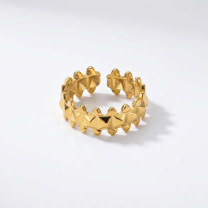 Studded Gold Ring