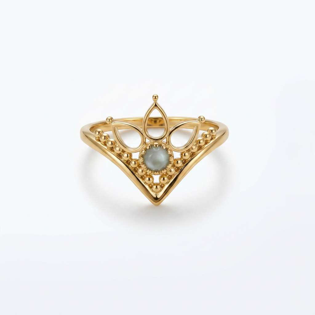 Ornamental Gold Statement Ring